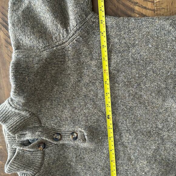 L.L. Bean Lambswool Pullover Sweater Mens Tagged Large Fits Like Medium Brown - Picture 10 of 13